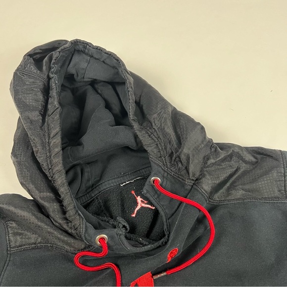 006 - VINTAGE 00s NIKE AIR JORDAN JUMPMAN PULLOVER SWEATSHIRT HOODIE - Picture 2 of 8